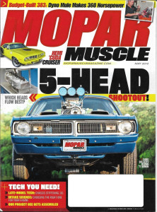 MOPAR MUSCLE 2012 MAY - HOT 5-HEAD SHOOTOUT, 383 TEST, INTAKE SCIENCE